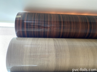 Film PVC Gloss Tinggi Butir Kayu Untuk Perabotan Dekoratif