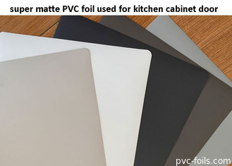 Foil Dekoratif Hitam Super Matte PVC Untuk Pintu Kabinet Dapur