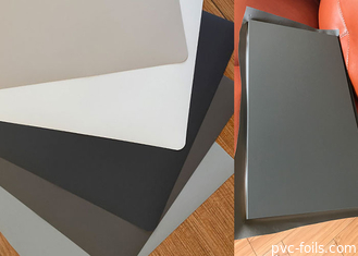 Abu-abu Warna Solid Super Matte PVC Dekoratif Foil Roll Untuk Penutup Pintu Membran