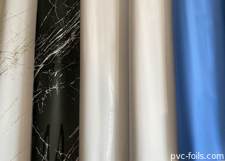 Gulungan Foil Furnitur PVC 0,18mm Mengkilap Tinggi Untuk Dekorasi Permukaan Interior