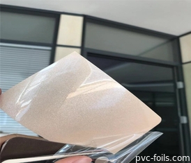 Film PVC Gloss Tinggi 1400mm Untuk Dekorasi Pintu Furnitur Anti Gores