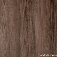 350 Mikron Kayu Biji PVC Membrane Foil Roll Untuk Interior Pintu MDF
