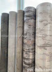 Film Dekoratif PVC Roll PVC Marmer Berkilau Tinggi Untuk Mempers Membran Vakum