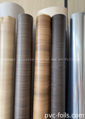 Wood Pattern PVC Film Roll Untuk Dekorasi Panel Furniture Indoor