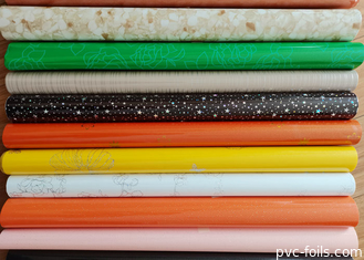 Dipungut Dalam Roll High Gloss Warna Self Adhesive PVC Film Untuk Dekorasi Furnitur