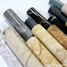 Efek Marmer PVC Dekoratif Film Roll Untuk Perabot Meja Waterproof