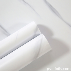 Desain Marmer Customized PVC Furniture Foil Roll Untuk Laminasi Dan Membungkus