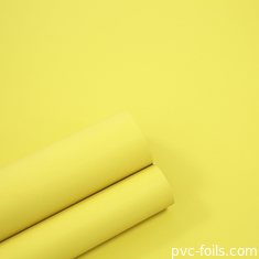 Warna Kuning PVC Film Dekoratif Super Mat Untuk Pintu Lemari Kamar Tidur