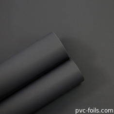 Warna abu-abu gelap PVC Foli Dekoratif Untuk Dekorasi Permukaan Interior, Super Matte