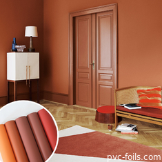 Super Mat Anti-Fingerprint PVC Membrane Foil Untuk Pintu Interior