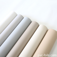 Anti-Fingerprint Solid Color PVC Furniture Film Untuk Pintu Membran