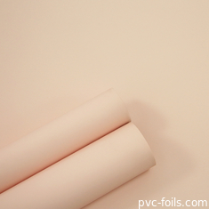 Peach Fuzz Warna Pantone PVC Film Dekoratif Dalam Roll Untuk Pintu Lemari Dapur