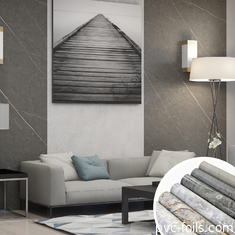 Foil dekoratif PVC Marble Grain untuk furnitur berkualitas tinggi