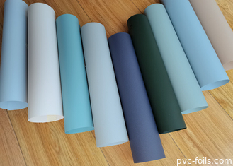 Soft Touch Anti-Fingerprint PVC Dekoratif Film Roll Untuk Membrane Press