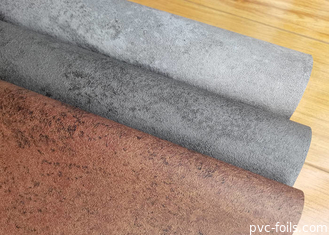 Film Dekoratif Desain Batu Beton PVC Untuk Dekorasi Permukaan Interior