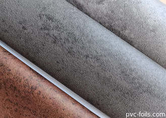 Film Dekoratif PVC Desain Batu Beton Biru Untuk Pintu Interior