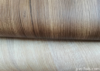 3D Embossed Wood Grain PVC Furniture Film Untuk Desain Interior Khusus