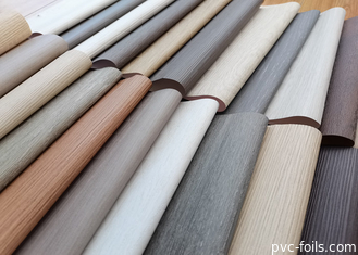 Foshan Kayu Biji Self Adhesive PVC Sticker Furniture Untuk Dekorasi Permukaan