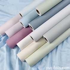 Soft Touch Solid Color PVC Decorative Film untuk Membrane Pintu dan Lemari