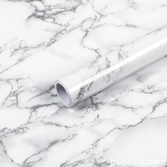 Glossy Marble Self-Adhesive PVC Wrap Film Untuk Dapur Cabinet Counter - Top Renovation