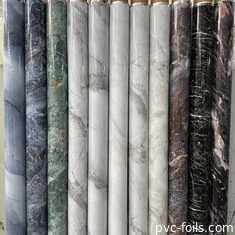 Custom Marble Pattern Digital Printing PVC Film Dekoratif Untuk Laminasi Panel Furnitur