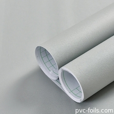 Solid Color Matte Gray Self-Adhesive PVC Film - Peel And Stick untuk permukaan furnitur