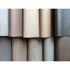 Super Matte Kayu Grain Vacuum Mempers Film Untuk Pintu Dan Lemari