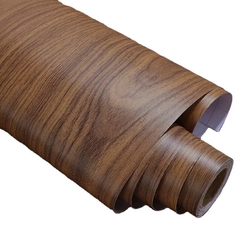 Gaya Italia Campuran Minyak Kayu Melihat PVC Dekoratif Film Untuk Furnitur Dan Aplikasi Pintu