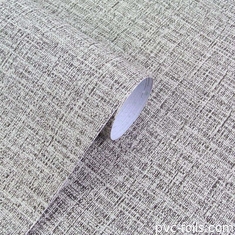 Tekstur Kain Warna Padat Pvc Self Adhesive Film Untuk Kamar Hotel Penutup Dinding, Peel And Stick
