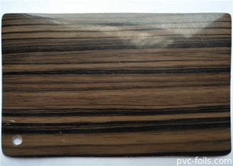 Pintu Kabinet Vinyl Pvc Serat Kayu Gloss Tinggi Tebal 0,30mm 0,50mm