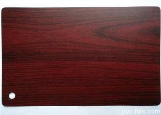 Matte Pvc Wood Grain Surface Vinyl Roll Adhesive Untuk MDF Berbentuk
