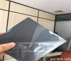 Foil Dekoratif Pvc Untuk Lemari Pintu Kulit Warna Solid 300m Roll