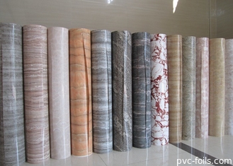 Pintu Pvc Marmer Imitasi Menbrane Decorative Film For Furniture