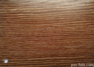 Golden Oak Wood Grain PVC Membrane Foil Untuk Permukaan Pintu 0.35MM