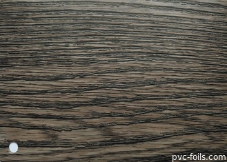 Film Dekoratif PVC Kayu Gelap Tahan Api Untuk Profil Pembungkus Kusen Pintu