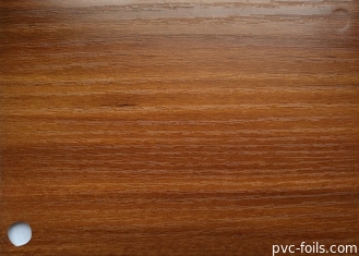 120 Micron Wood Grain PVC Decorative Film Untuk Pembungkus Papan Penyisipan