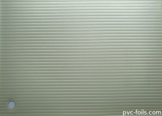 Film Dekoratif PVC Timbul Warna Putih Efek Tiga Dimensi Laminasi Panas