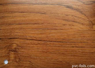 Oak Color Wood Grain PVC Decorative Foil Untuk Membran Vakum Ketebalan 0.10mm