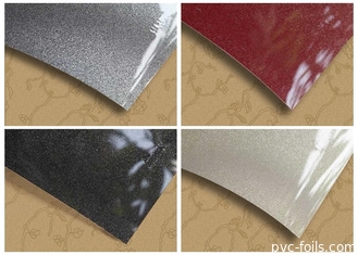 Desain Pencetakan Film Pvc Metallik Gloss Tinggi Untuk Tutup Lemari Laminasi 0.3mm