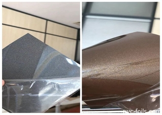 0.5mm Metalized Pvc Film Roll High Gloss Grey