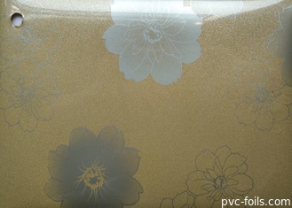 Bunga Dicetak Film Pvc Perekat Diri 0.15mm 0.2mm Kabinet Dapur