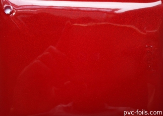 Foil Membran PVC Warna Merah Gloss Tinggi Untuk Dekorasi Pintu Kabinet