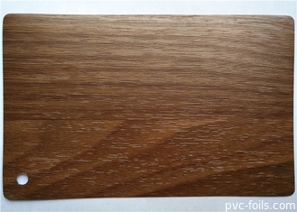Self Adhesive Lamination PVC Wood Grain Foil Walnut Wooden