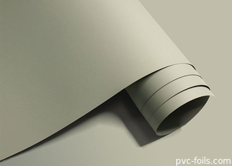 Super Mat Beige Solid Color PVC Foil Untuk Dekorasi Pintu Furnitur