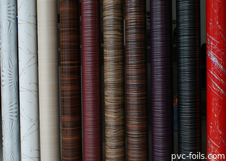 0.10mm High Gloss PVC Laminate Film Untuk Furnitur Pintu Dapur
