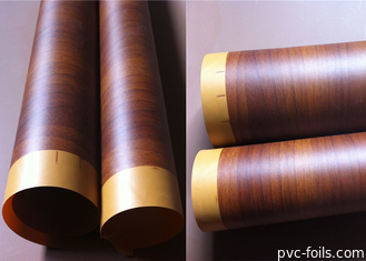 Foil Pvc Tahan Air Untuk Membran Tekan Vakum Red Rosewood 500m Roll