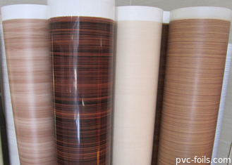 Foli Furniture PVC Kayu Digambar Untuk Dekorasi Particle Board 0.15-0.30mm
