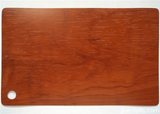 Cherry Wood PVC Decorative Foil Untuk Pintu Membran Furnitur 0.30mm