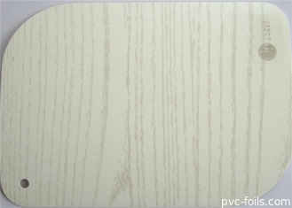 Lembar Laminasi Butir Kayu Putih Pvc Foil Untuk Perabotan