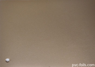 Coklat Solid Warna Embossing PVC Furniture Foil Pemeliharaan Rendah
